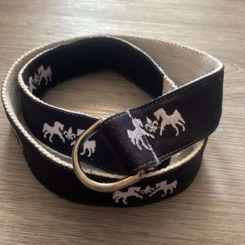 Equine‎ Couture Fabric Belt Size M